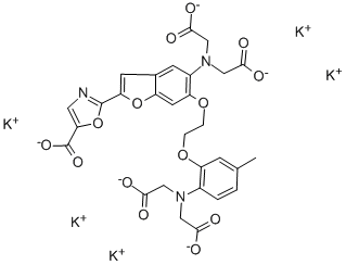 Structure of FURA 2 PENTAPOTASSIUM SALT
