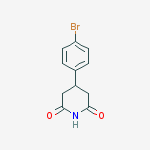 Structure of 4-(4-bromophenyl)piperidine-2,6-dione