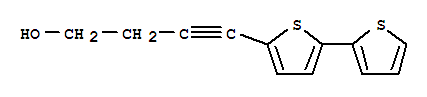 3-Butyn-1-ol, 4-(5-(2-thienyl)-2-thienyl)-结构式