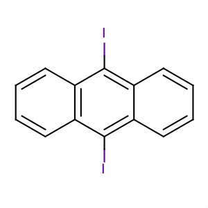 Structure of Anthracene, 9,10-diiodo-