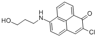 Structure of 2-CHLORO-6-(3-HYDROXYPROPYL)AMINO-1H-PHENALEN-1-ONE