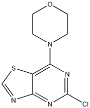 Structure of 4-(5-Chlorothiazolo[4,5-d]pyrimidin-7-yl)morpholine
