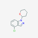 Structure of 4-Chloro-1-(tetrahydro-2H-pyran-2-yl)-1H-indazole