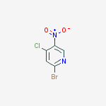 Structure of 2-Bromo-4-chloro-5-nitropyridine
