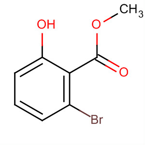 Structure of Benzoic acid, 2-bromo-6-hydroxy-, methyl ester