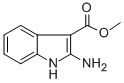 Structure of 1H-Indole-3-carboxylicacid, 2-amino-, methyl ester