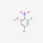 Structure of 5-Bromo-1-fluoro-3-methoxy-2-nitrobenzene