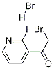 Structure of ETHANONE, 2-BROMO-1-(2-FLUORO-3-PYRIDINYL)-, HYDROCHLORIDE(1:1)