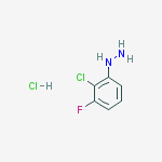 Structure of (2-Chloro-3-fluorophenyl)hydrazine hydrochloride