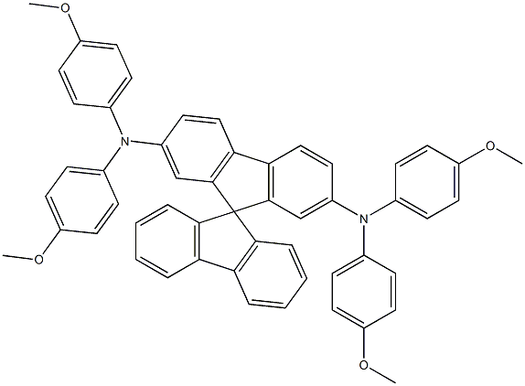 Meo-Spiro-TPD, 2,7-Bis[N,N-bis(4-Methoxy-phenyl)aMino]9,9-sp结构式