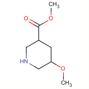 Structure of 3-Piperidinecarboxylic acid, 5-methoxy-, methyl ester