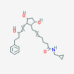 Structure of 17-phenyl trinor Prostaglandin F2α cyclopropyl methyl amide