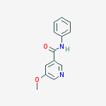 Structure of 5-methoxy-n-phenylpyridine-3-carboxamide