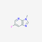 6-Iodo-3-methyl-3H-imidazo[4,5-b]pyridine结构式