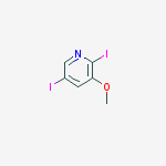 2,5-diiodo-3-methoxypyridine结构式