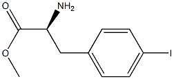 Structure of L-Phenylalanine, 4-iodo-, methyl ester