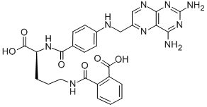 Structure of 2-[[(4S)-4-carboxy-4-[[4-[(2,4-diaminopteridin-6-yl)methylamino]benzoy l]amino]butyl]carbamoyl]benzoic acid