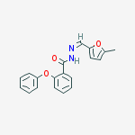 2-Phenoxybenzoicacid-[(5-methyl-2-furanyl)methylene]hydrazide结构式