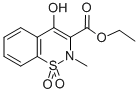 4-羟基-2-甲基-2H-1,2-苯并噻嗪-3-羧酸乙酯 1,1-二氧化物结构式