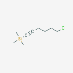 Chemical structure of (6-chlorohex-1-ynyl)trimethylsilane