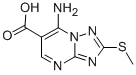 Structure of 7-AMINO-2-(METHYLSULFANYL)[1,2,4]TRIAZOLO[1,5-A]PYRIMIDINE-6-CARBOXYLIC ACID