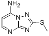Structure of 2-(METHYLTHIO)[1,2,4]TRIAZOLO[1,5-A]PYRIMIDIN-7-AMINE