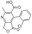 Structure of 4-(2-Chlorophenyl)-5,7-dihydro-2-methyl-5-oxo-furo[3,4-b]pyridine-3-carboxylic acid