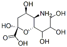 (2R,4R,5R,6R)-5-amino-2,4-dihydroxy-6-(1,2,3-trihydroxypropyl)oxane-2-carboxylic acid结构式
