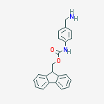 (9H-Fluoren-9-yl)methyl (4-(aminomethyl)phenyl)carbamate结构式