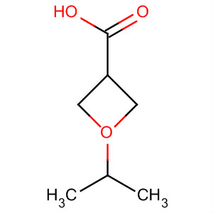 3-Oxetanecarboxylic acid, 3-(1-methylethyl)-结构式