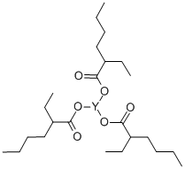 Structure of YTTRIUM (III) 2-ETHYLHEXANOATE