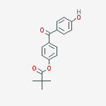 Structure of 4-HYDROXY-4'-(TRIMETHYLACETOXY)BENZOPHENONE