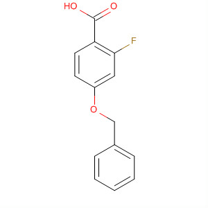Structure of Benzoic acid, 2-fluoro-4-(phenylmethoxy)-
