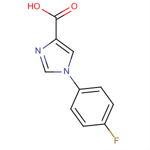 Structure of 1H-Imidazole-4-carboxylic acid, 1-(4-fluorophenyl)-