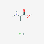 Structure of 2-Methylamino-propionic acid methyl ester hydrochloride