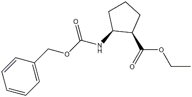 (1R,2S)-2-(CBZ-氨基)环戊烷甲酸乙酯结构式