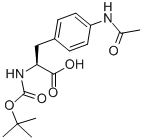 Structure of BOC-PHE(4-NHAC)-OH