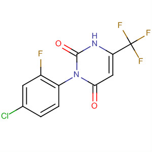 2,4(1H,3H)-Pyrimidinedione,3-(4-chloro-2-fluorophenyl)-6-(trifluoromethyl)-结构式
