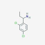 Structure of Benzenemethanamine, 2,4-dichloro-a-ethyl-