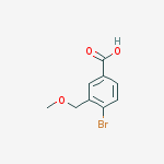 Structure of 4-bromo-3-(methoxymethyl)benzoic acid