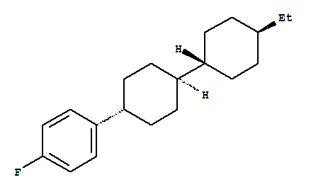 4-乙基-4-(4-氟苯)-1,1-联环己烷结构式