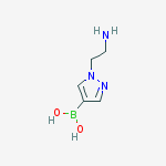 Structure of 1-(2-AMINOETHYL)-1H-PYRAZOL-4-YLBORONIC ACID