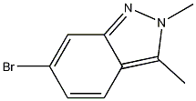 Structure of 6-bromo-2,3-dimethyl-2H-indazole