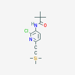 Structure of N-(2-Chloro-6-((trimethylsilyl)ethynyl)pyridin-3-yl)pivalamide