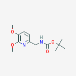 Structure of tert-butyl N-[(5,6-dimethoxypyridin-2-yl)methyl]carbamate