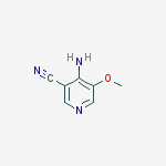 Structure of 4-amino-5-methoxypyridine-3-carbonitrile