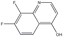 Structure of 7,8-Difluoro-4-hydroxyquinoline