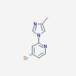 4-bromo-2-(4-methylimidazol-1-yl)pyridine结构式