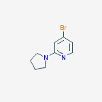 Structure of 4-Bromo-2-pyrrolidin-1-ylpyridine