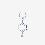 2-bromo-5-pyrrolidin-1-ylpyridine结构式